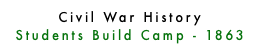 Civil War History Students Build Camp